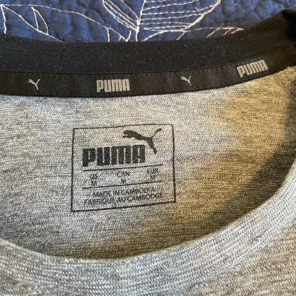 PUMA Classic Tee Grey Size Medium - Picture 6 of 6
